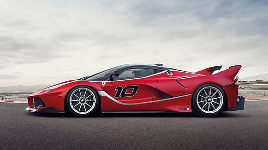 roter Sportwagen, Ferrari FXXK, Ferrari, Auto, Fahrzeug, rote Autos, HD-Hintergrundbild HD wallpaper