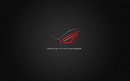Republic of Gamers, logotyp, ASUS, HD tapet HD wallpaper
