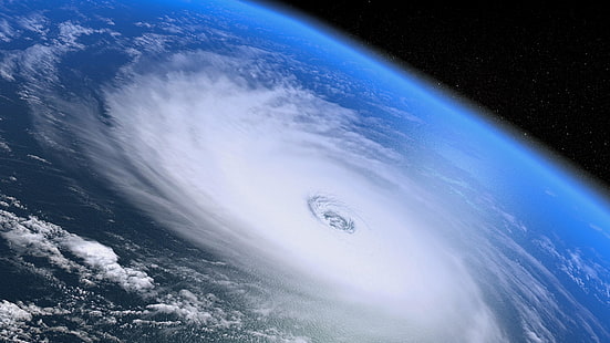 huracán, tormenta, espacio, tierra, huracán irma, naturaleza, fuerza, Fondo de pantalla HD HD wallpaper