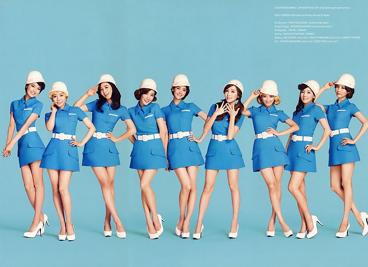 SNSD, Girls 'Generation, K-pop, manos en las caderas, Fondo de pantalla HD