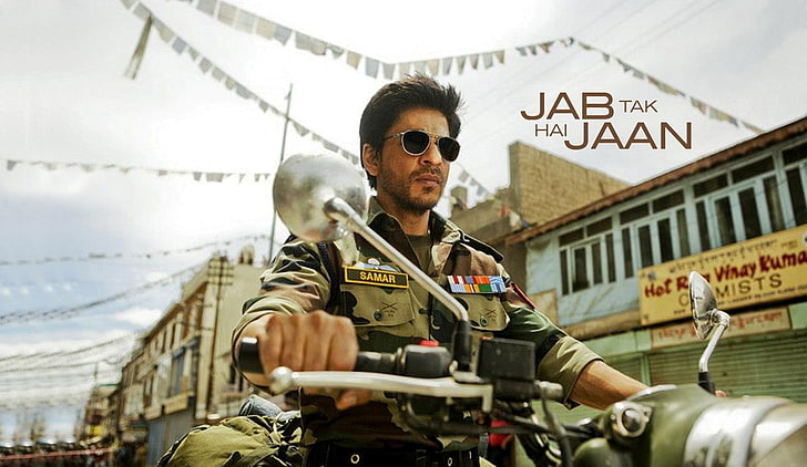 Shahrukh Khan New Look With Army Dre, men's green camouflage military uniform, Movies, Bollywood Movies, bollywood, 2012, HD wallpaper