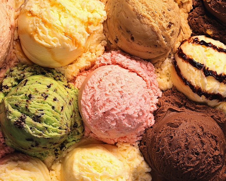 ice cream, cream, background, ice cream, HD wallpaper
