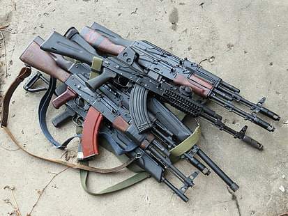 أسلحة AK-47، خلفية HD HD wallpaper