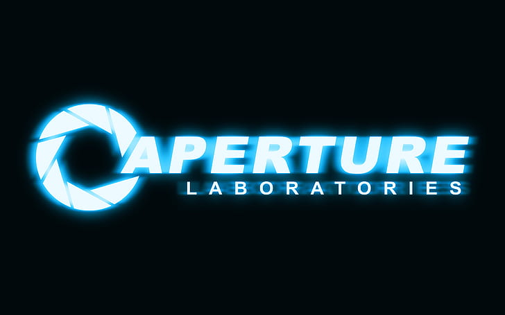 Aperture Portal Black HD, videospel, svart, portal, bländare, HD tapet