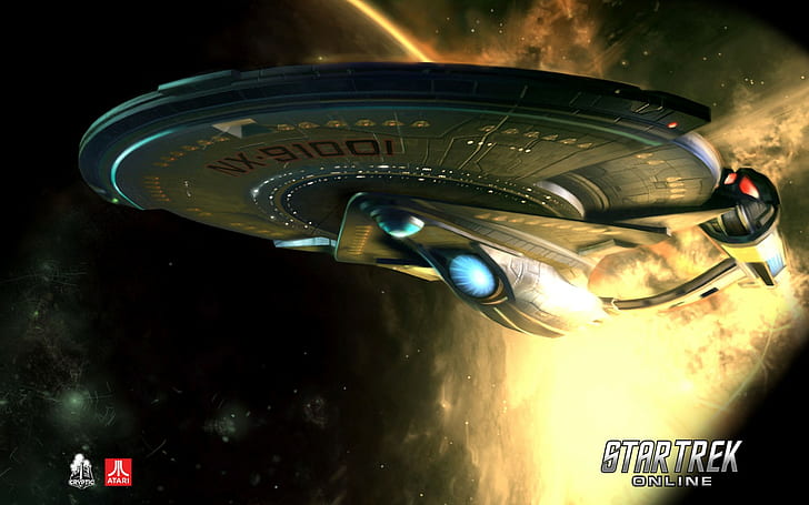 Star Trek Starship Spaceship HD ، ألعاب فيديو ، نجمة ، سفينة فضاء ، تريك ، مركبة فضائية، خلفية HD