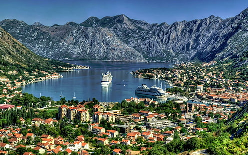 وجهة سياحية كوتور الجبل الأسود البحر الأدرياتيكي. 2560 × 1600، خلفية HD HD wallpaper