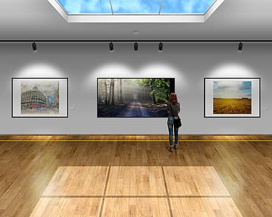 Kunstgalerie, Bilderrahmen, HD-Hintergrundbild HD wallpaper