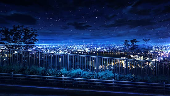 gece, şehir manzarası, HD masaüstü duvar kağıdı HD wallpaper