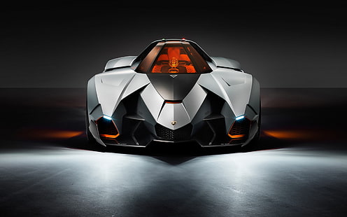 schwarzer Lamborghini Egoista, Lamborghini, Lamborghini Egoista, Concept Cars, HD-Hintergrundbild HD wallpaper