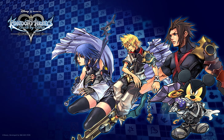 아쿠아 킹덤 하츠 킹덤 하트 탄생 비디오 게임 Kingdom Hearts HD Art, Kingdom Hearts, 아쿠아, 테라, 벤투스, HD 배경 화면