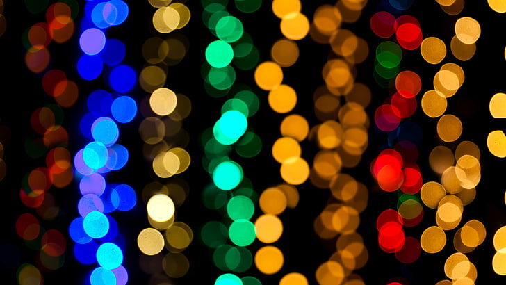 bokeh lights, light, lighting, christmas lights, lights, colorful, bokeh, multicolor, HD wallpaper