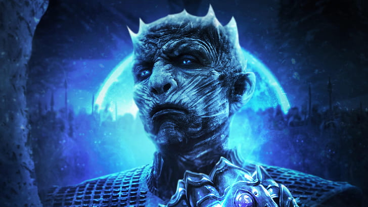 TV-show, Game Of Thrones, Blue Eyes, Infinity Gauntlet, Night King (Game of Thrones), HD tapet
