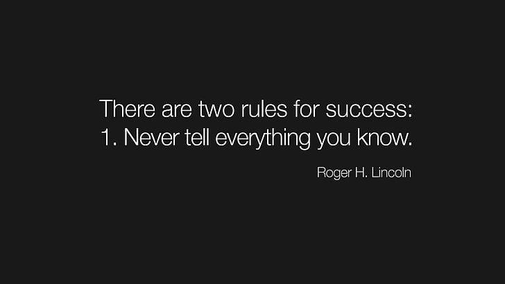 lincoln, rules, success, text, HD wallpaper