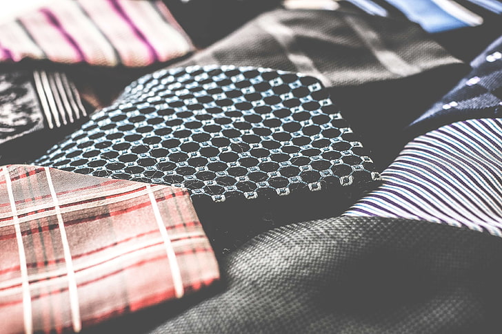 business attire, fabric, mens fashion, mens wear, pattern, texture, ties, HD wallpaper