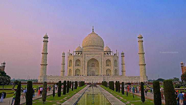 paisagem, Índia, arquitetura, amor, Taj Mahal, HD papel de parede
