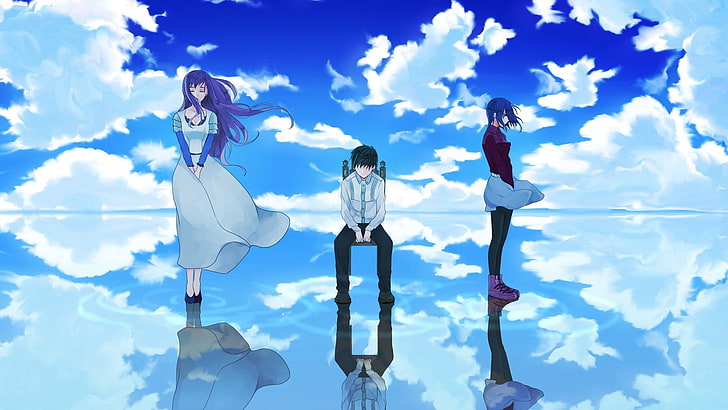 Anime, Kamishiro Rize, Kaneki Ken, Kirishima Touka, Tokyo Ghoul, HD papel de parede