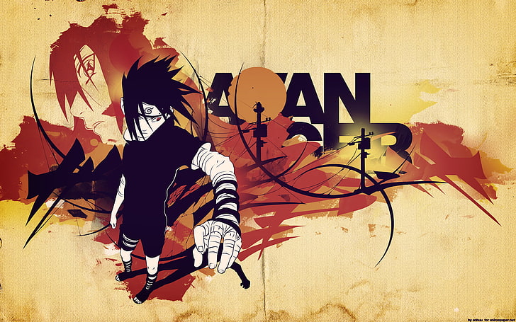 Uchiha Sasuke, Naruto, Bandagen, Sharingan, Anime, HD-Hintergrundbild