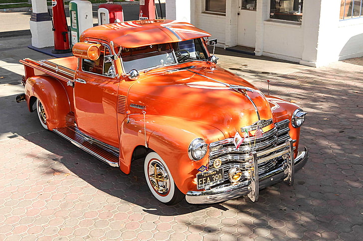 1953, 3100, auto, automobile, chevy, custom, lowrider, pickup, truck, vehicle, HD wallpaper