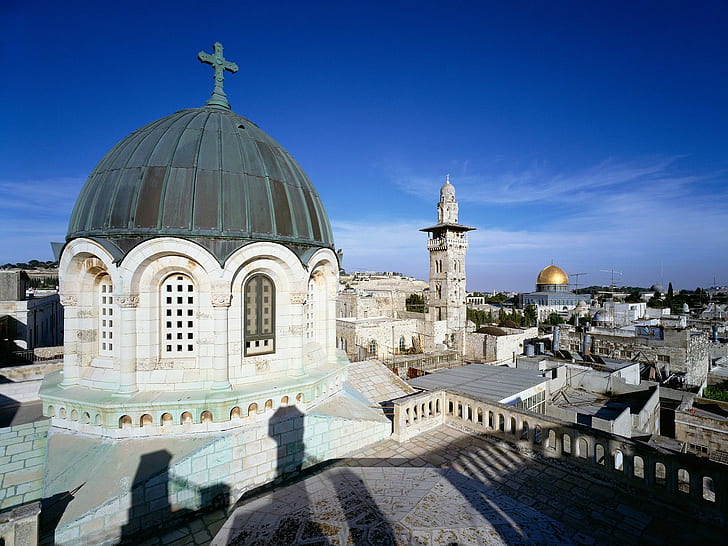 Стария град Йерусалим HD, свят, град, пътуване, пътуване и свят, стар, Ерусалим, HD тапет
