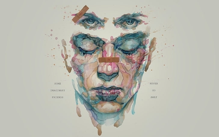 ludzka twarz, Podziemny krąg, maczugi, Tyler Durden, Tapety HD