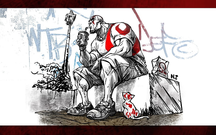 today god of war gangsta kratos god of war ascension 2000x1250  Video Games God of War HD Art , God of War, Today, HD wallpaper