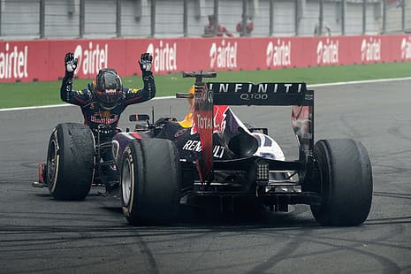 Formuła 1, Sebastian Vettel, samochody wyścigowe, Tapety HD HD wallpaper