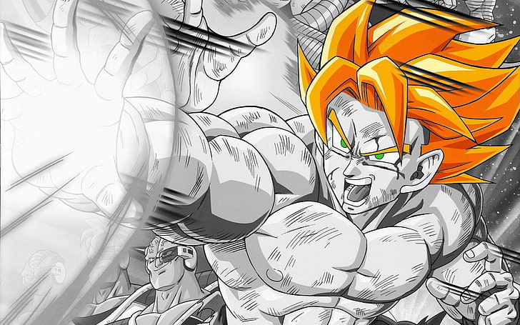 Super Saiyan Goku илюстрация, Dragon Ball Z, аниме, HD тапет