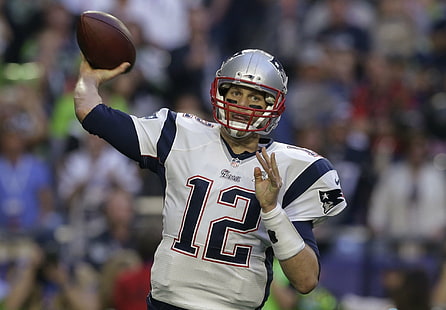 Fotboll, Tom Brady, New England Patriots, HD tapet HD wallpaper