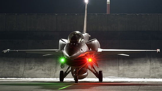 General Dynamics F-16 Fighting Falcon, самолет, превозно средство, военен самолет, HD тапет HD wallpaper