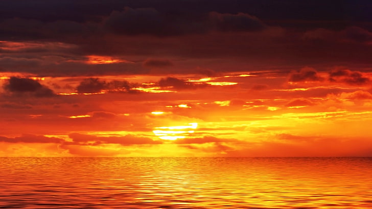 日没の海自然海景19 X 1080自然海hdアート 海 日没 Hdデスクトップの壁紙 Wallpaperbetter