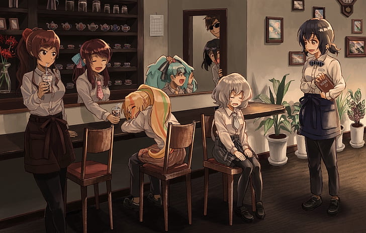 Mi cafetería. - Página 3 Anime-girls-coffee-house-waitress-blue-hair-grey-hair-hd-wallpaper-preview