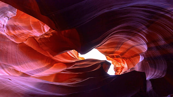 каньон на антилопа, варовик, скала, скално образувание, форматон, наблизо, Аризона, САЩ, каньон на слотове, природно чудо, HD тапет HD wallpaper