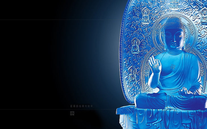 青ゴータマ仏HDの壁紙、宗教、仏教、 HDデスクトップの壁紙