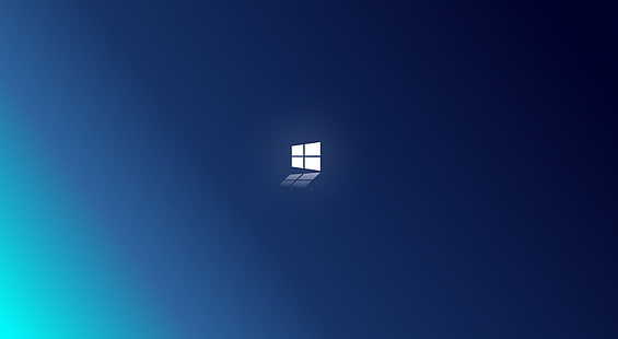 Windows 10 2.0, logo de fenêtre d'ordinateur, Windows, Windows 10, réflexion, logo, minimal, minimalisme, minimaliste, abstrait, Fond d'écran HD HD wallpaper