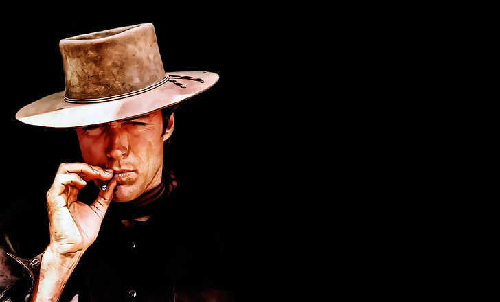 wajah, aktor, Clint Eastwood, Wallpaper HD