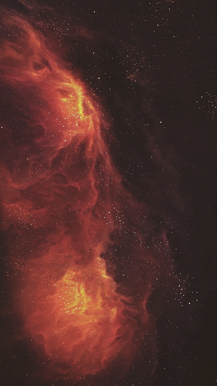 Rote und schwarze Galaxie, Weltraum, Rot, Galaxie, HD-Hintergrundbild, Handy-Hintergrundbild