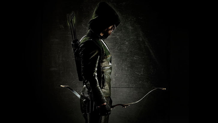 Green Archer poster, Arrow, Stephen Amell, Oliver Queen, arch, HD wallpaper