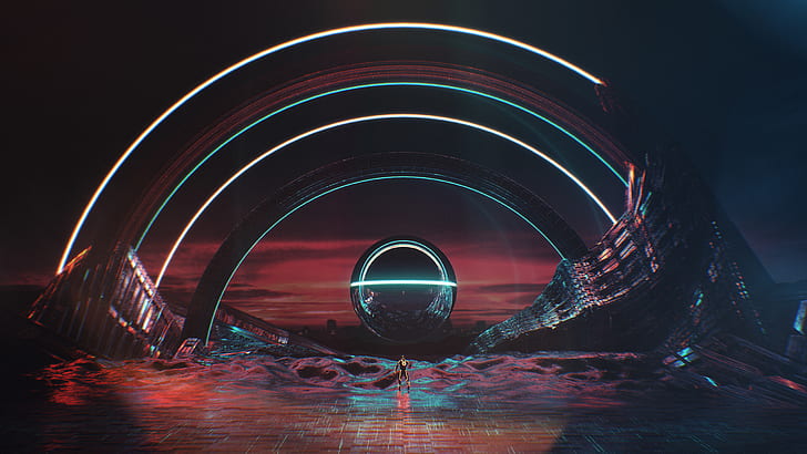 TRON Universe, Concept art, HD, HD wallpaper