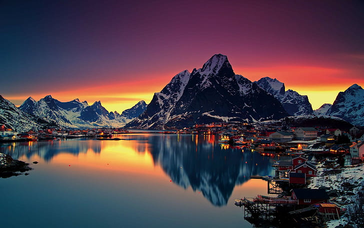 Kepulauan Lofoten, Norwegia untuk Desktop 2880 x 1800, Wallpaper HD