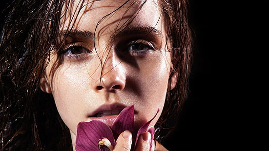 Emma Watson, Emma Watson, women, actress, face, HD wallpaper HD wallpaper
