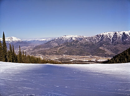 Fernie, BC, ośrodek narciarski, śnieg, Tapety HD HD wallpaper