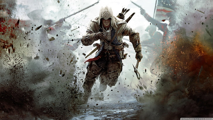 Wallpaper digital Assassin's Creed, poster permainan Assassins Creed, Assassin's Creed, Wallpaper HD