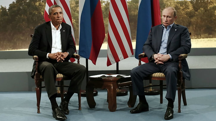 Barack Obama, sadness, Putin, Obama, The President Of Russia, depression, Barack, leaders, Mr President, the President of the United States, HD wallpaper