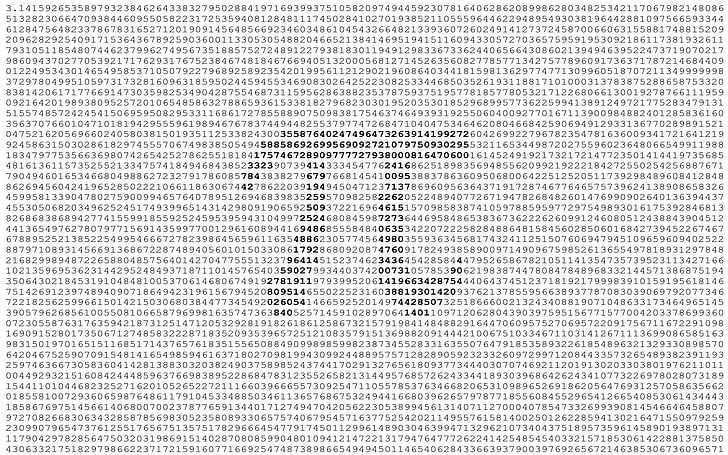 pi illustration, the number, 3.14, the number PI, HD wallpaper