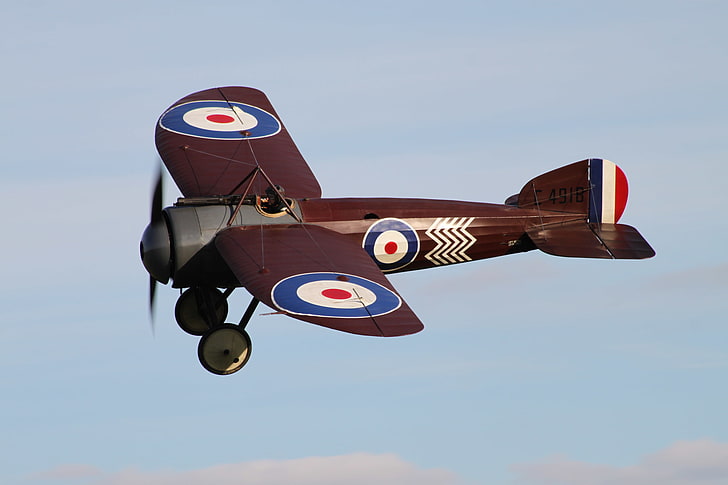 fighter, war, biplane, world, First, Bristol M.1C, HD wallpaper