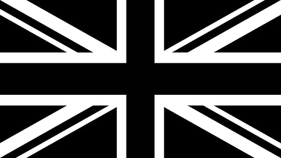 noir, drapeau, Royaume-Uni, Angleterre, Grande-Bretagne, Fond d'écran HD HD wallpaper
