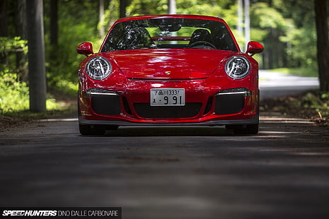 Porsche 911, Porsche 911 GT3, Speedhunter, Porsche, rote Autos, HD-Hintergrundbild HD wallpaper