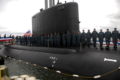 ubåt, armé, militär, flagga, fordon, HD tapet HD wallpaper