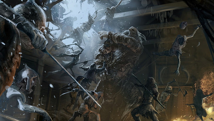Alien Vs Predator wallpaper, Game of Thrones, fantasy art, The Others, giant, HD wallpaper