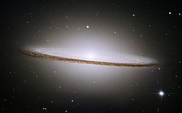 yttre rymden illustration, galax, sombrero, vlt, ngc 4594, Messier, m104, HD tapet